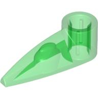 Lego zub, dráp, roh, průhledná zelená (4163576)
